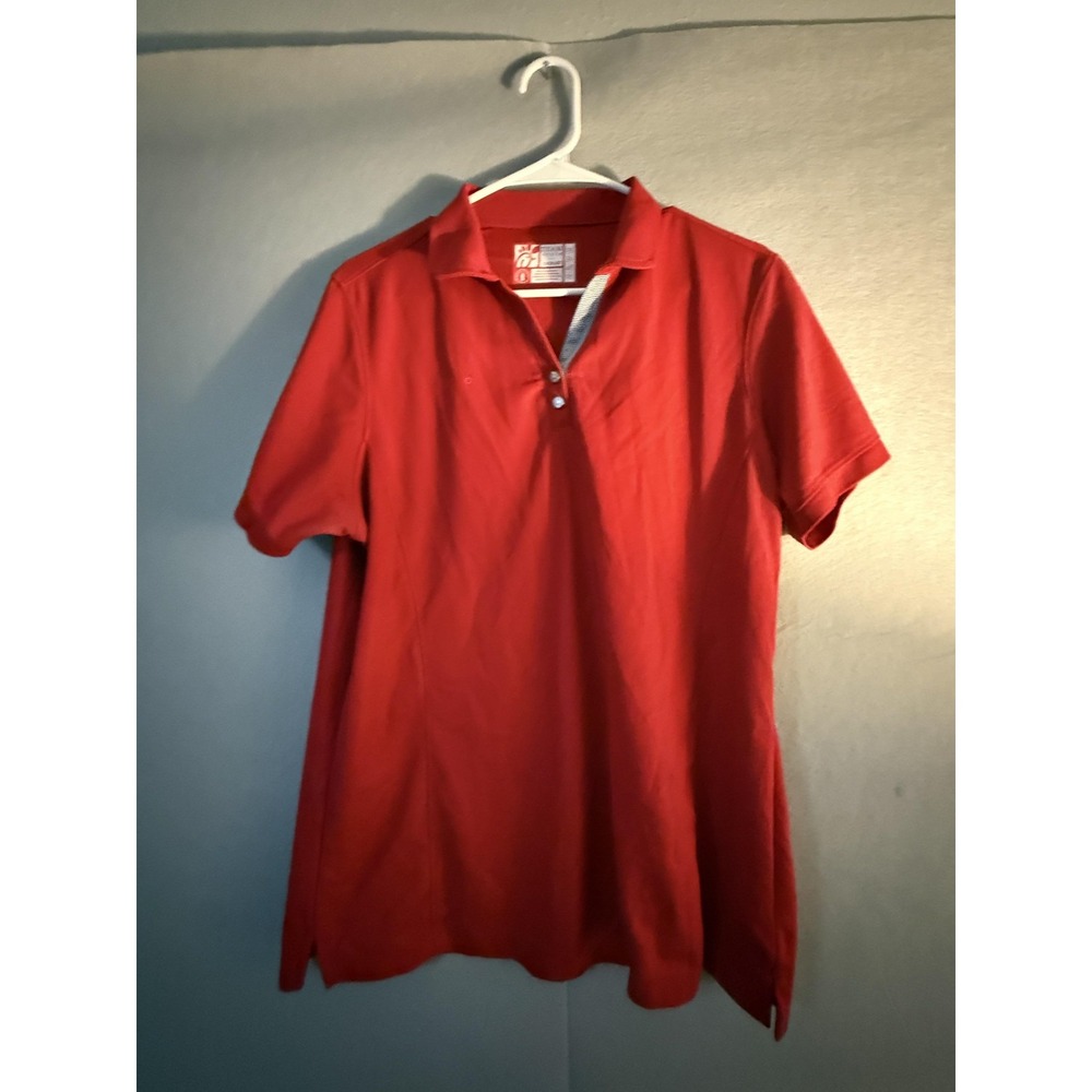 Chick-fil-A OOBE Polo Shirt Mens XL Red Team Style‎ Recycled Fabric Uniform